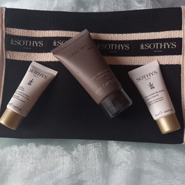 After shave balm und Gesichtspflege kit mit Necessaire