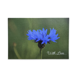 Grußkarte - "Kornblume - With Love..."