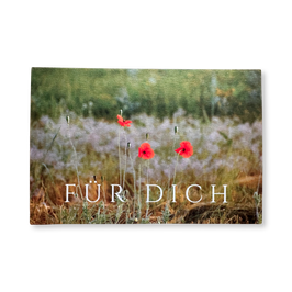 Grußkarte - "Mohnblüte - Für Dich"