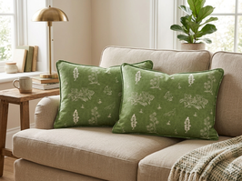 Kissen "Friendly Folk" Basil Green