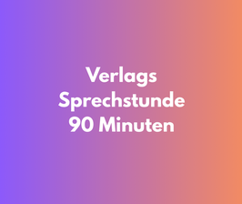 Verlagssprechstunde 90 Minuten