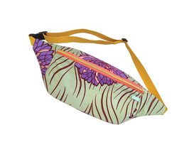 Crossbody Bag XL floral lila Blüte / Boho Tasche / Festival Bag / Umhängetasche Damen / Bauchtasche / geblümte Tasche