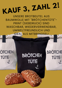 3 für 2! Brotbeutel nach Wunsch