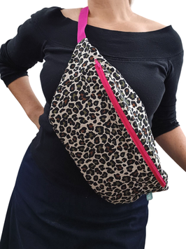 Cross Body Bag Leo XL / Fanny Pack Damen / Festival Bag / Umhängetasche Damen / Leo Bauchtasche / Leo Tasche / Leopardentasche