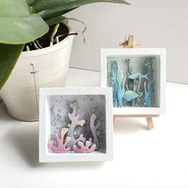 "Unterwasserwelten" Bildobjekte 10 x 10 cm