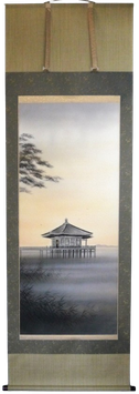 商品名　掛軸　琵琶湖　浮御堂