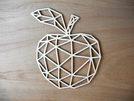 Geometrische appel, uitgesneden