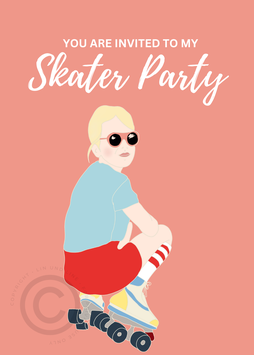 Einladung Skater Party PDF