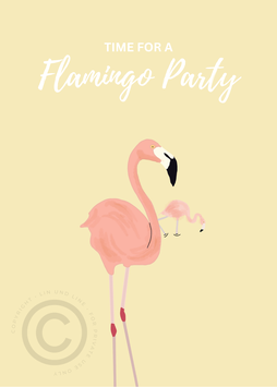 Einladung Flamingo PDF