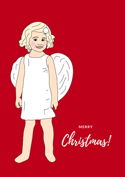 Weihnachtskarte Engel PDF