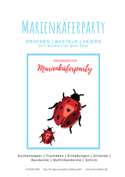Deko-Set Marienkäfer Party PDF