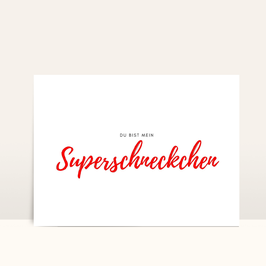 Grußkarte "Du bist mein Superschneckchen" PDF