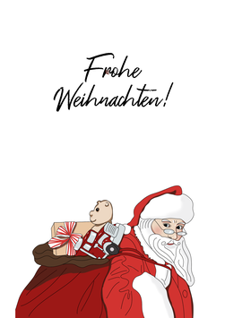 Weihnachtskarte Weihnachtsmann PDF