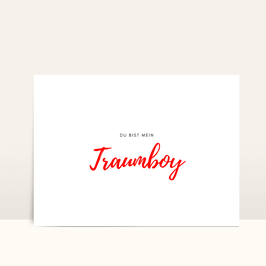Grußkarte "Du bist mein Traumboy" PDF
