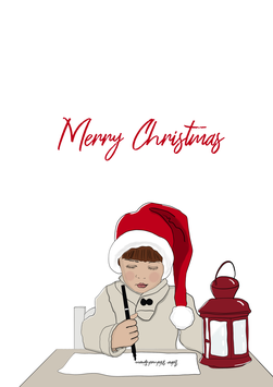 Weihnachtskarte "Brief and den Weihnachtsmann" PDF