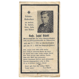 Doodsprentje van 'Josef Büchl'