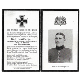 Doodsprentje van 'Karl Ernstberger'