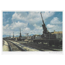 D.C.A. sur rail en action