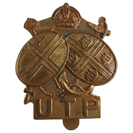 British Home Guard - UTP Cap Badge (Upper Thames Patrol)