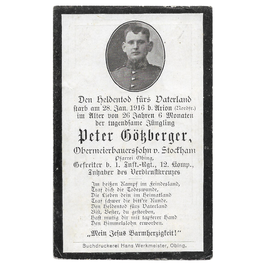 Doodsprentje van 'Peter Götzberger'