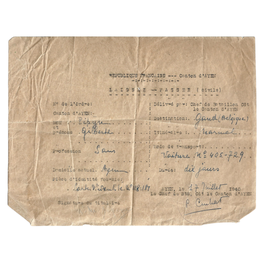 Republique Française - Laissez-Passer - 1940
