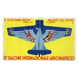II. Salone Internazionale Aeronautico - kleine affiche - 1937