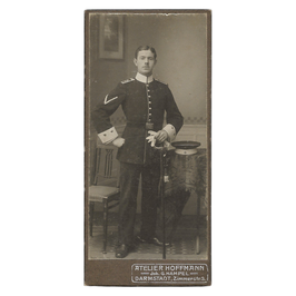 CDV Duits soldaat - Darmstadt
