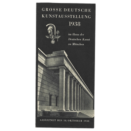 Grosse Deutsche Kunstausstellung 1938 - folder