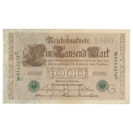 Duitsland - Reichsbanknote - Ein Tausend Mark - 1910