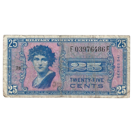 USA - Military Payment Certificate - 25 Cents