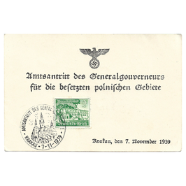 Amtsantritt des Generalgouverneurs für die besetzten polnischen Gebiete - Krakau 7.11.1939
