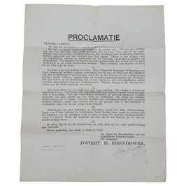 Proclamatie 'Dwight Eisenhower' - 1944