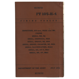 Department of the Army - Firing Tables - 1951