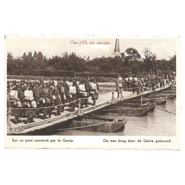 Sur un pont construit par le Genie / Op een brug door de Genie gebouwd