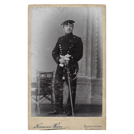 CDV Duits soldaat - Saargemünd