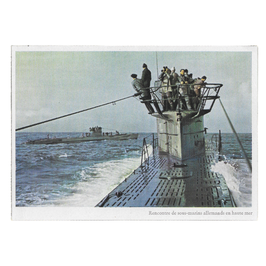 Rencontre de sous-marins allemands en haute mer