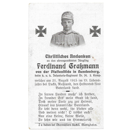 Doodsprentje van 'Ferdinand Graßmann'