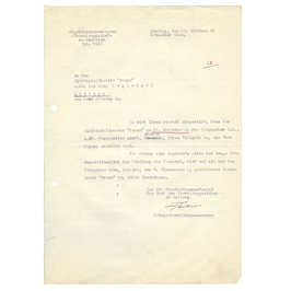 Duits Document - Huur Theater 'Forum' voor Vlaamsche SS Luik – 1941