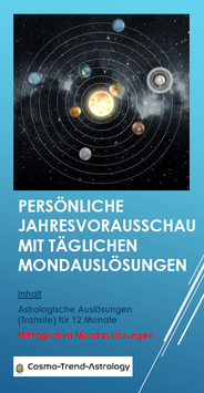 Persönliche Jahresvorausschau mit täglichen Mondtransiten