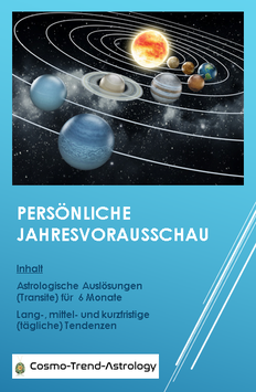 Ihre persönliche Jahresvorausschau für 6 Monate inkl. Tagestendenzen