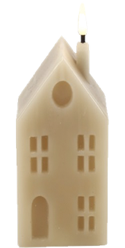 Deze  led wax huisjes zijn verkrijgbaar in 3 maten (Groot)