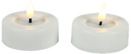 Grote witte waxinelichtjes