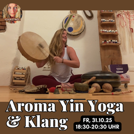 Aroma Yin Yoga & Klang mit Ahnenritual am 31.10. 2025 von 18:30 bis 20:30 Uhr
