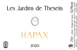 2020 Sauvignon blanc "HAPAX"