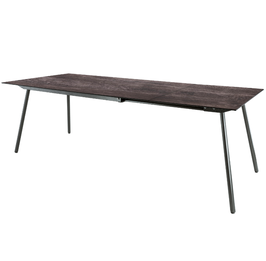 SCHAFFNER Ausziehtisch Locarno - 90 x 160 / 220 - Stromboli dunkel - Anthrazit
