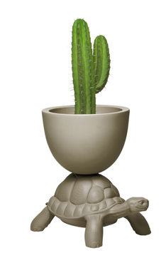 Qeeboo Blumentopf Schildkröte - taupe