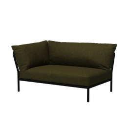 Houe Level 2 Corner left - Gestellfarbe grey - Sunbrella Heritage