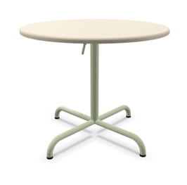 Schaffner Davos Glasfaser Salontisch 75 cm rund - pastellgrün - pastellsand