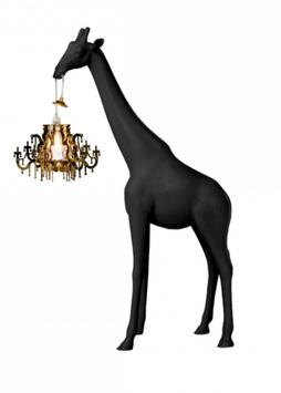 qeeboo Lampe Giraffe klein - Schwarz