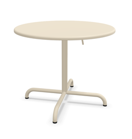 Schaffner Davos Glasfaser Salontisch 75 cm rund - pastellsand